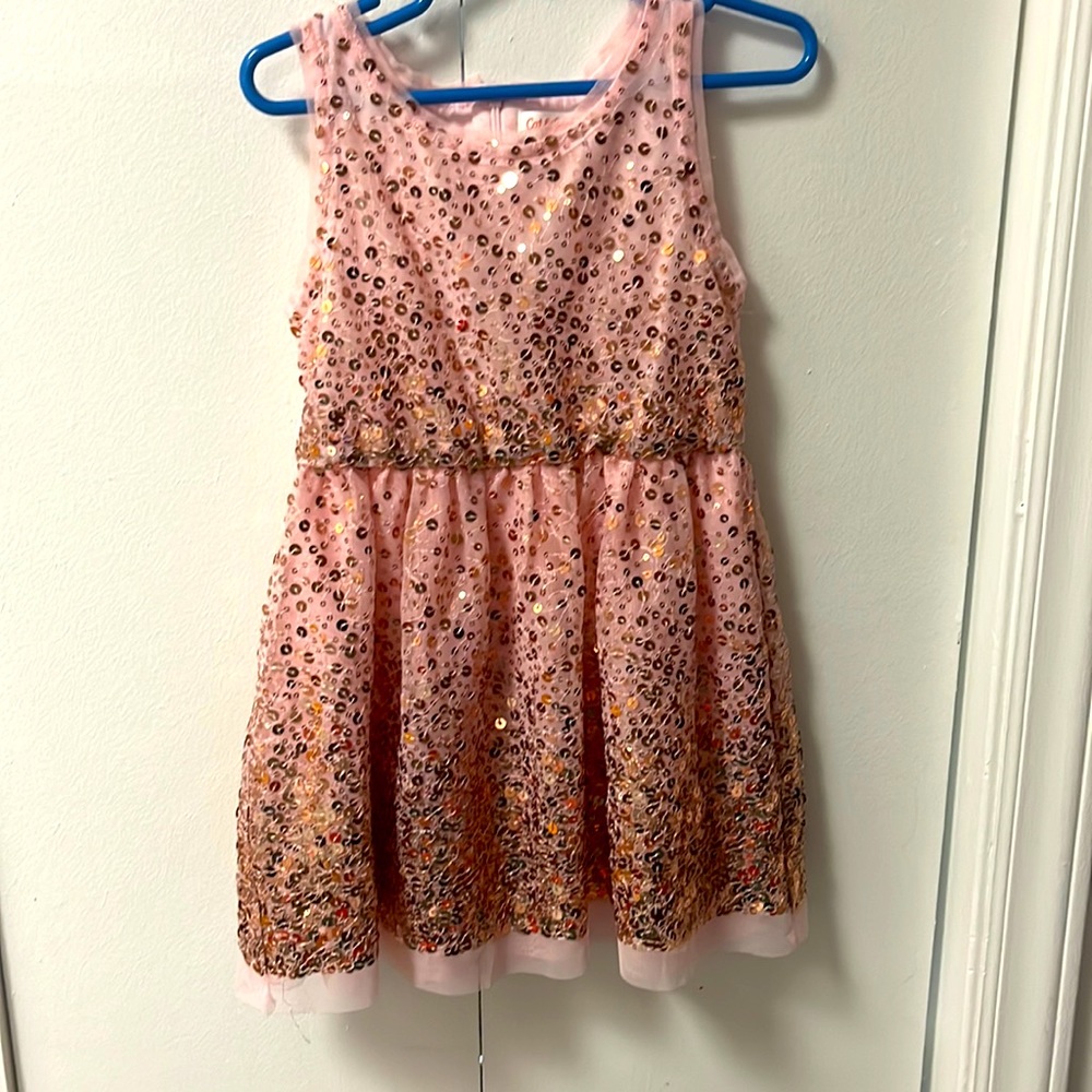 Blush glitter dress